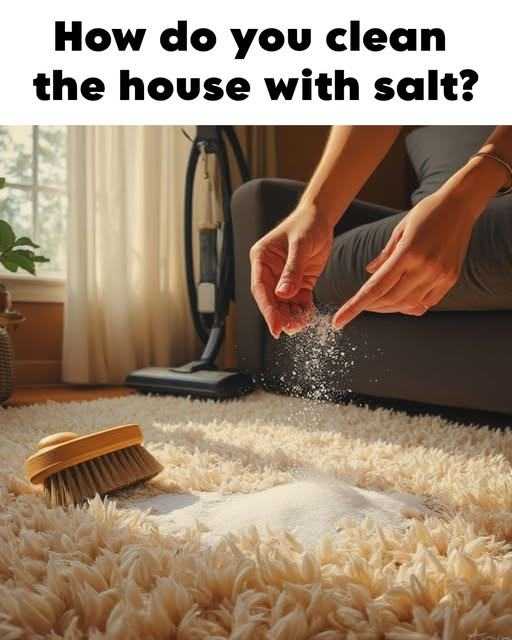 How do you clean the house with salt?