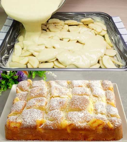 10 minute apple cake with vanilla pudding that drives the world crazy