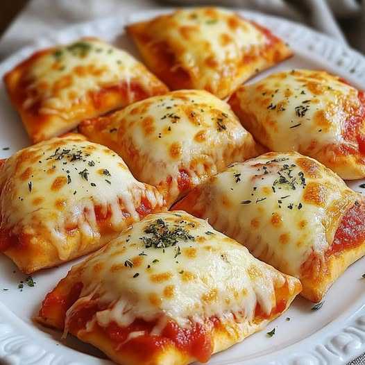 Homemade Cheesy Pizza Pockets