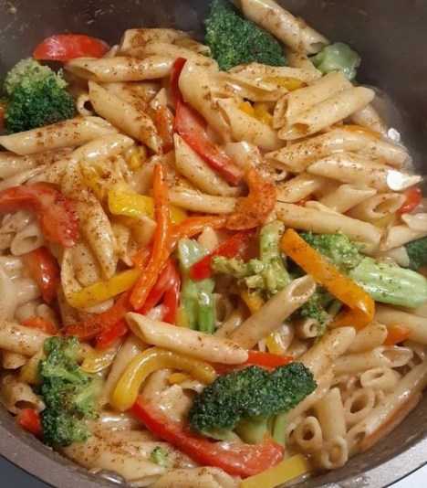 Vegan Rasta Pasta with Broccoli Recipe: