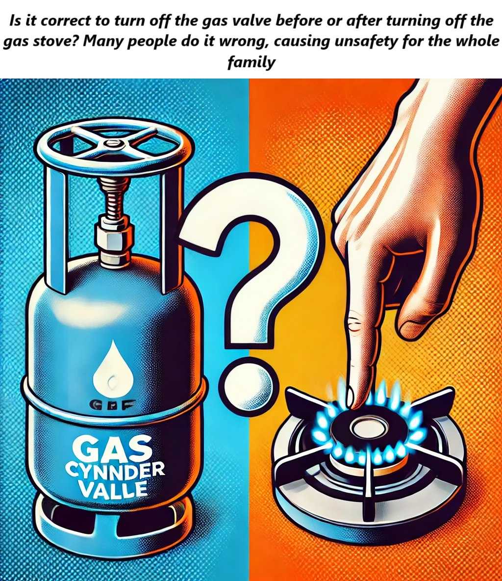 Turn on the gas properlyTurn on the gas properly