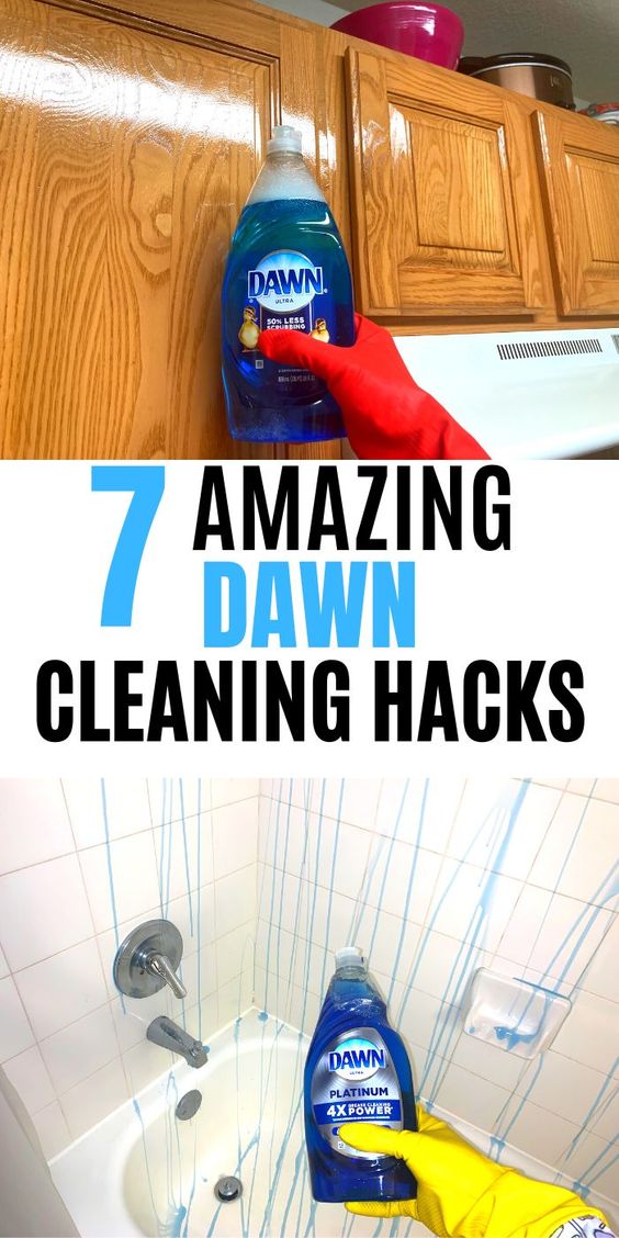 cleaning tips : 7 INTERESTING DAWN DISH SOAP HACKS AND USES