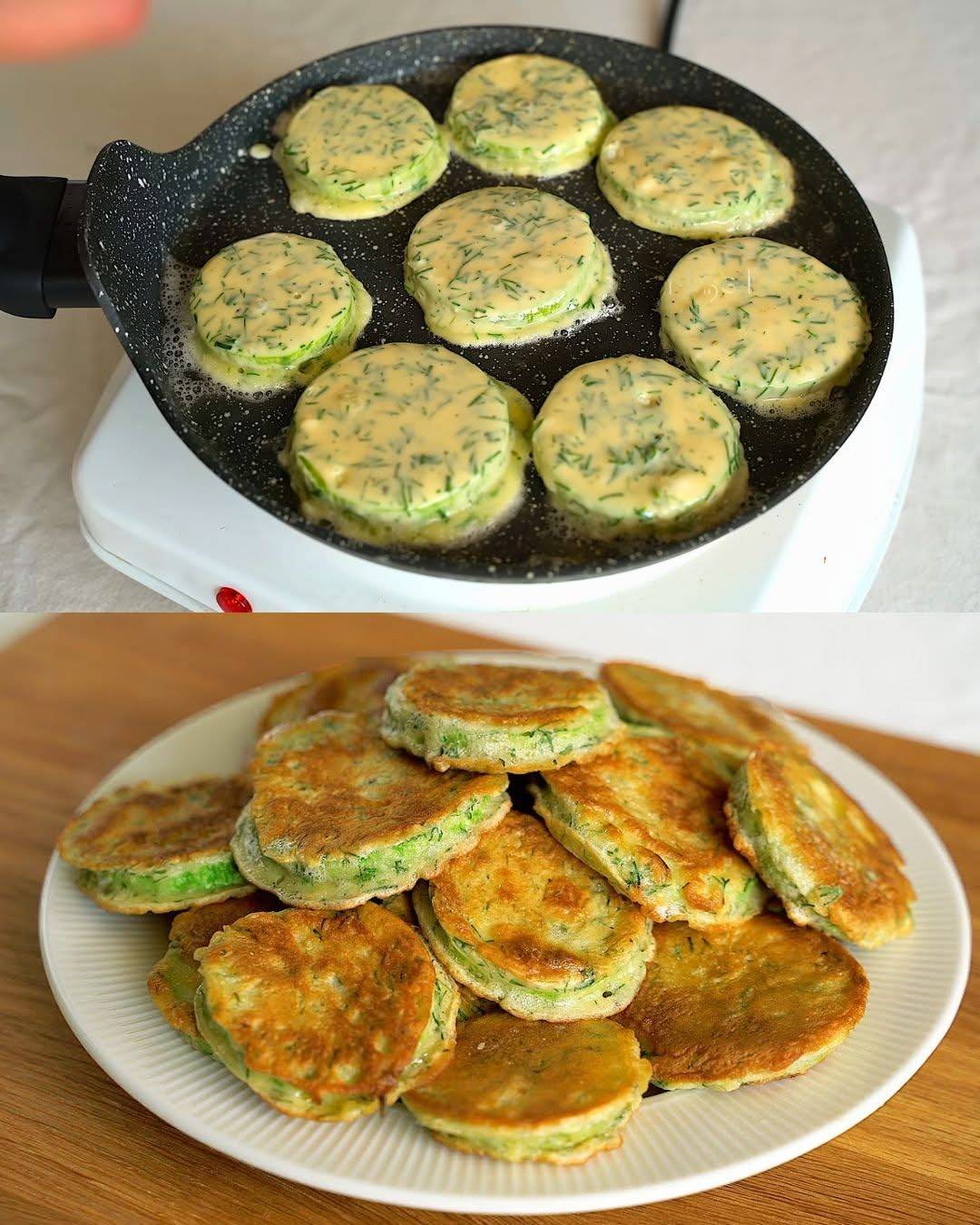 Crispy Zucchini Pancakes with Greek Yogurt