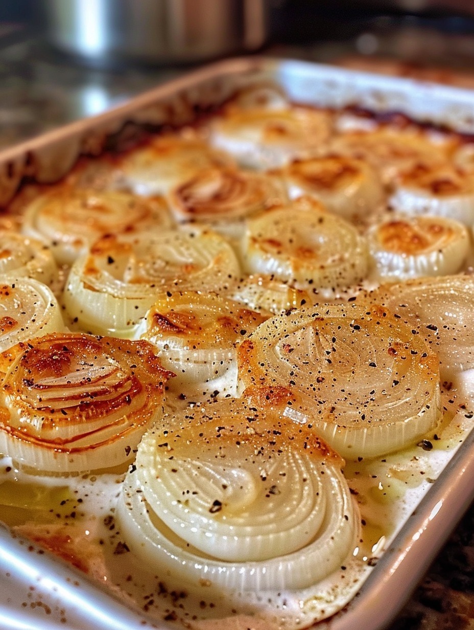 Baked Onions with Parmesan Cheese Sauce