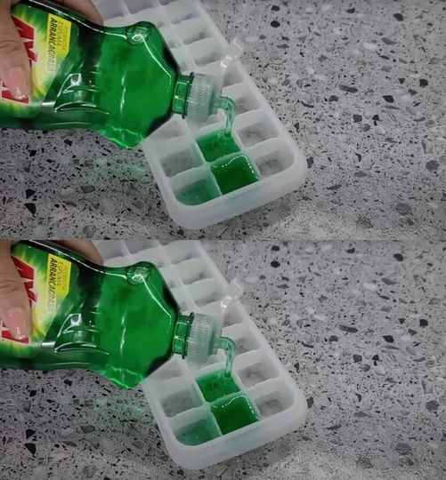 Putting dish soap in the freezer can be beneficial.