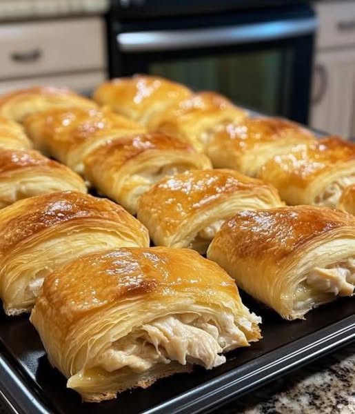 Baked Chicken Stuffed Crescent Rolls