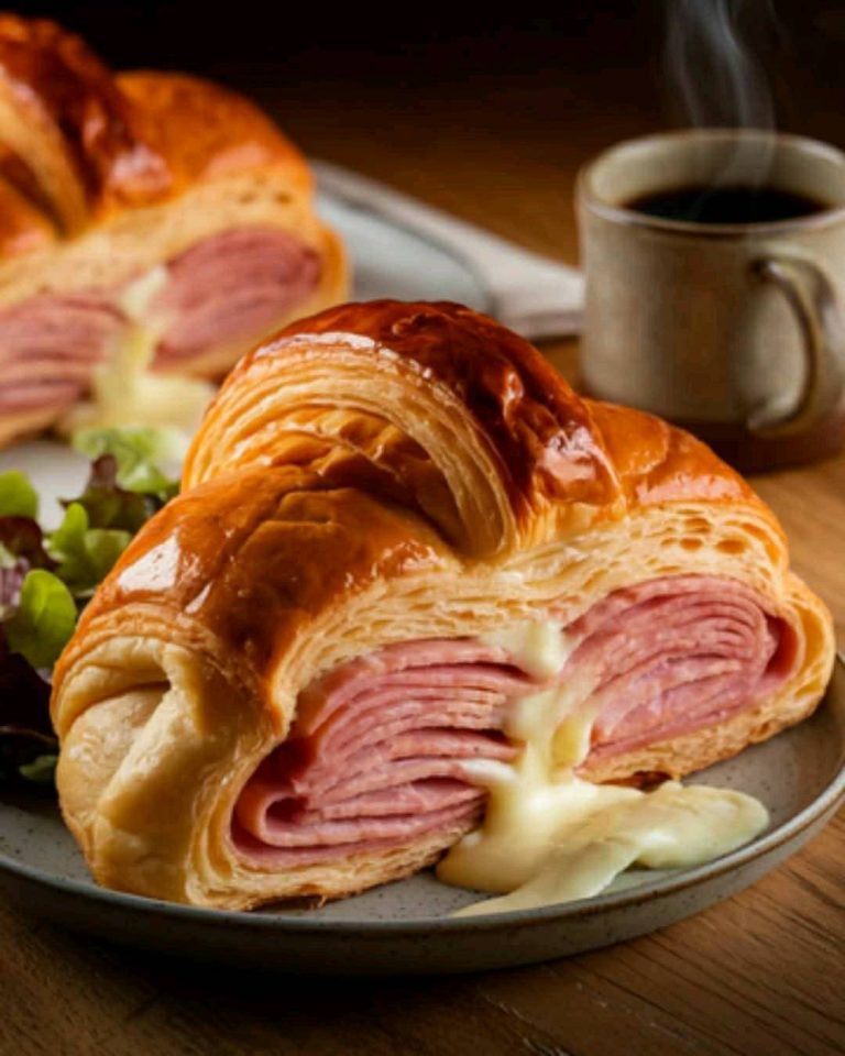 Salty Ham and Cheese Croissant, the perfect comfort