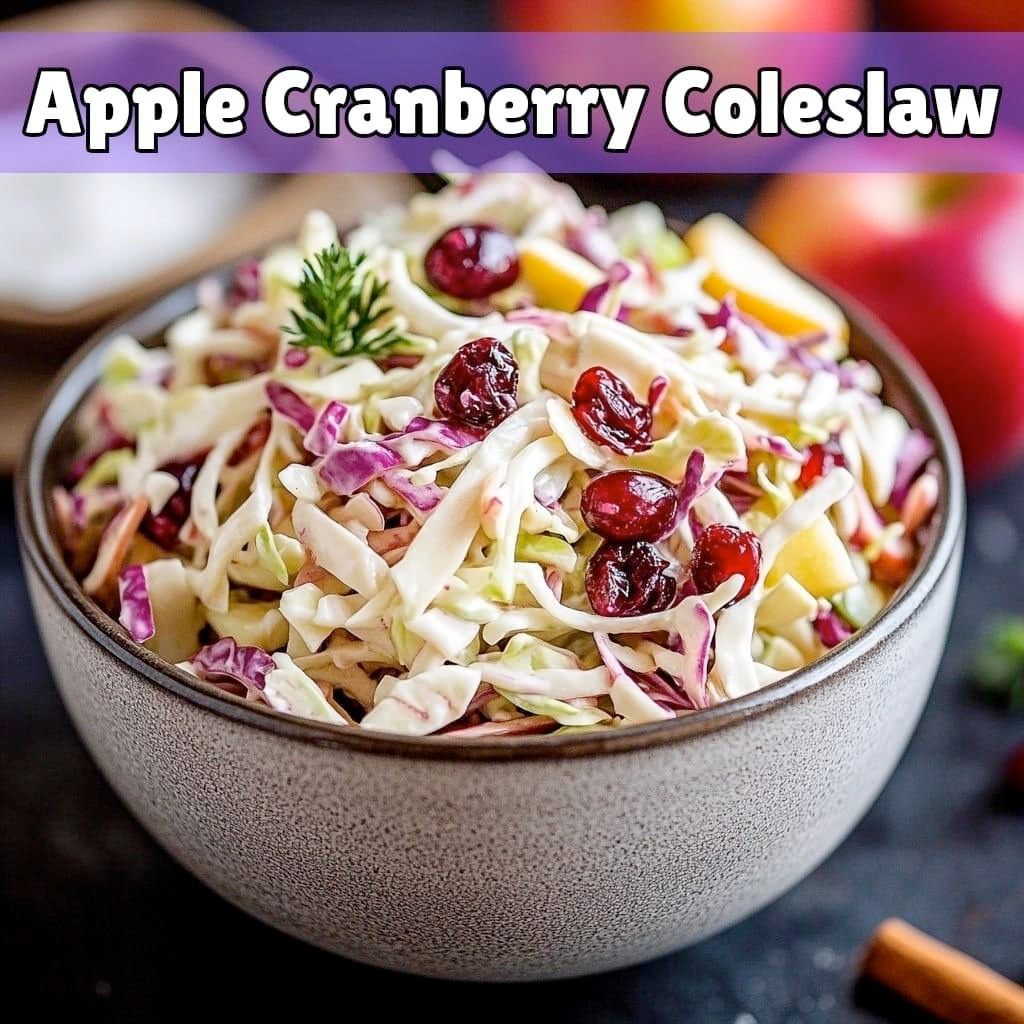 Apple Cranberry Coleslaw: A Fresh and Tangy Twist on a Classic