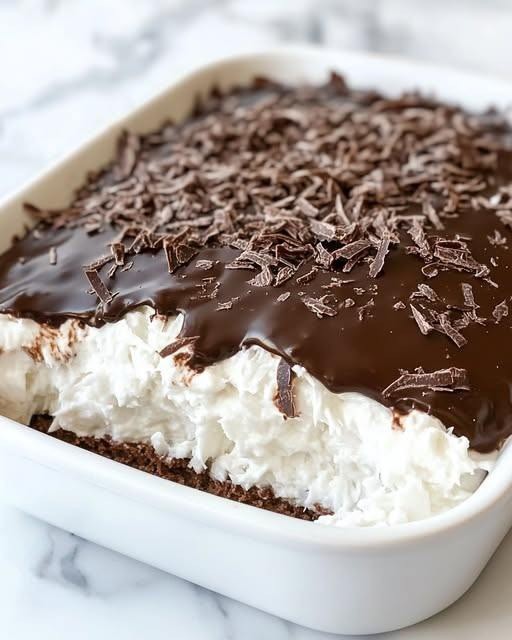 Decadent & Easy No-Bake Chocolate Coconut Cake