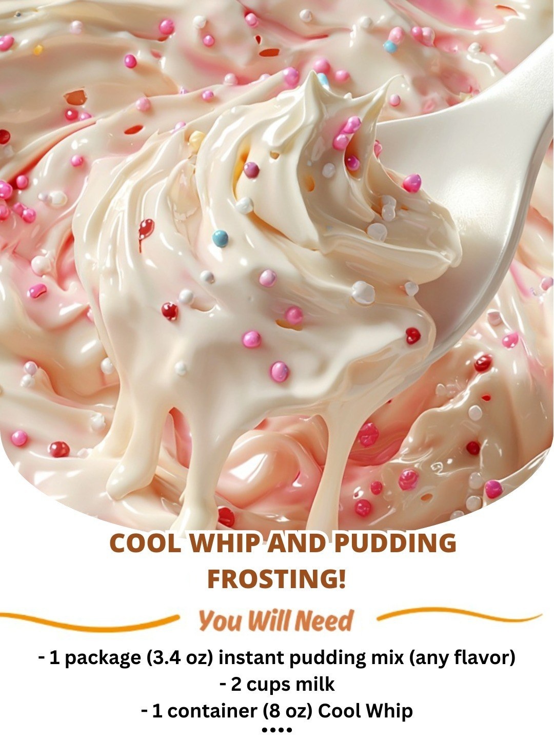 Just Like Grandma Used to Make: Cool Whip and Pudding Frosting!