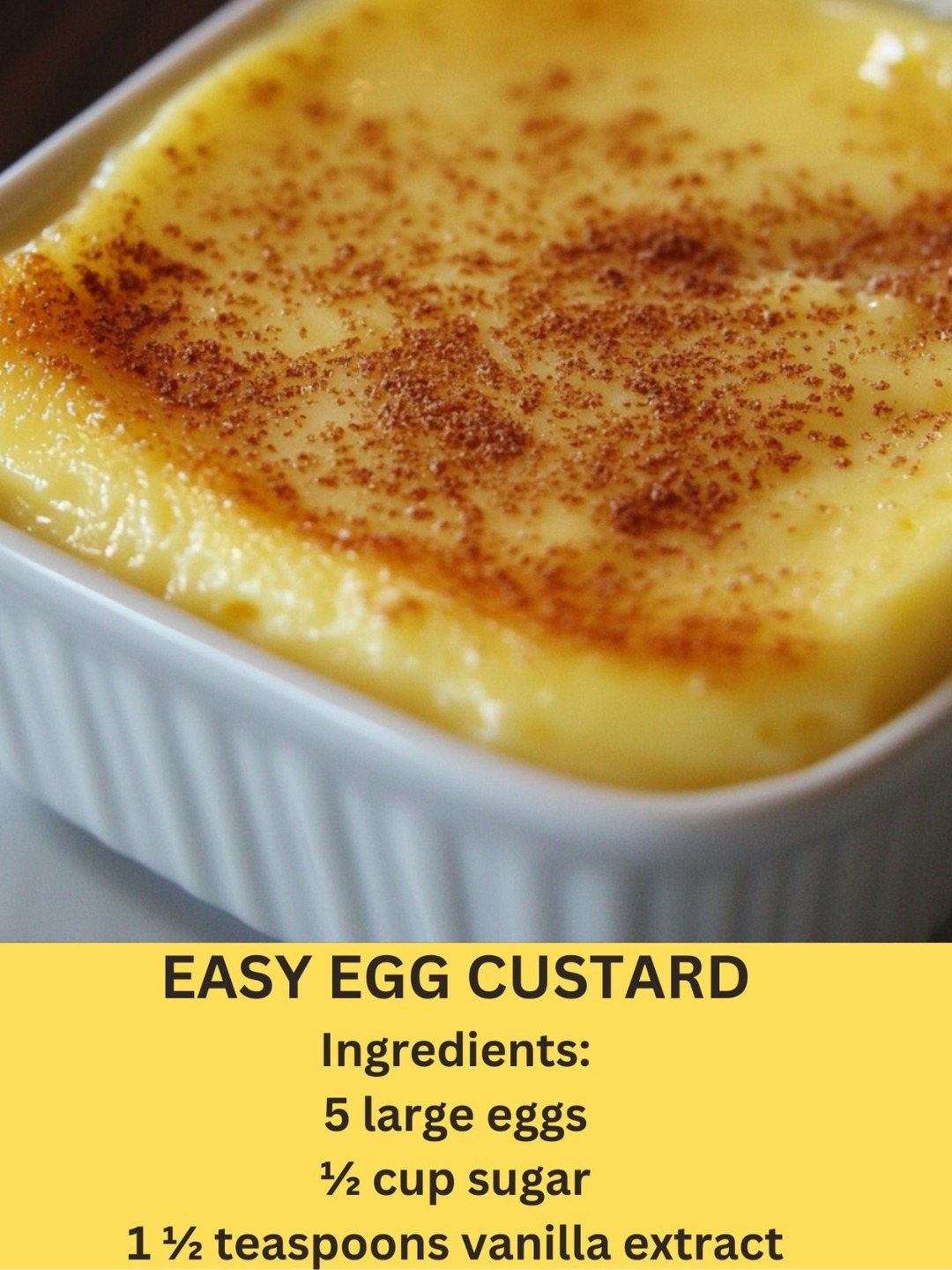 Easy Egg Custard