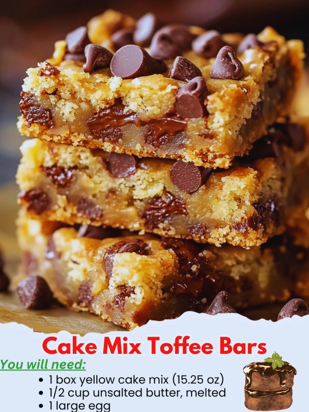 Chocolate Toffee Bars