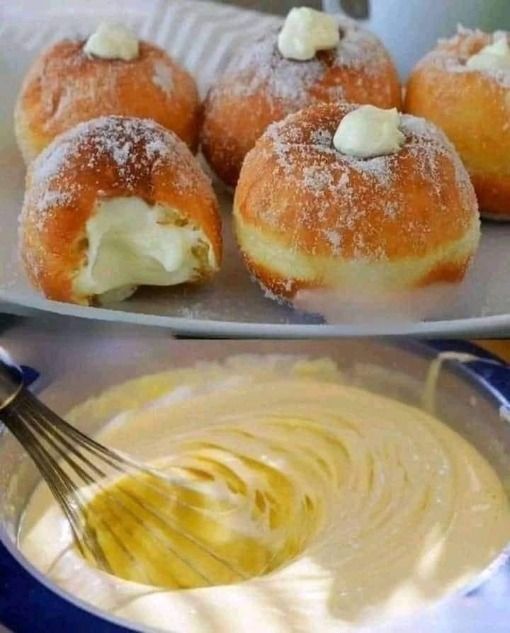 Recette de beignets fourrés à la crème