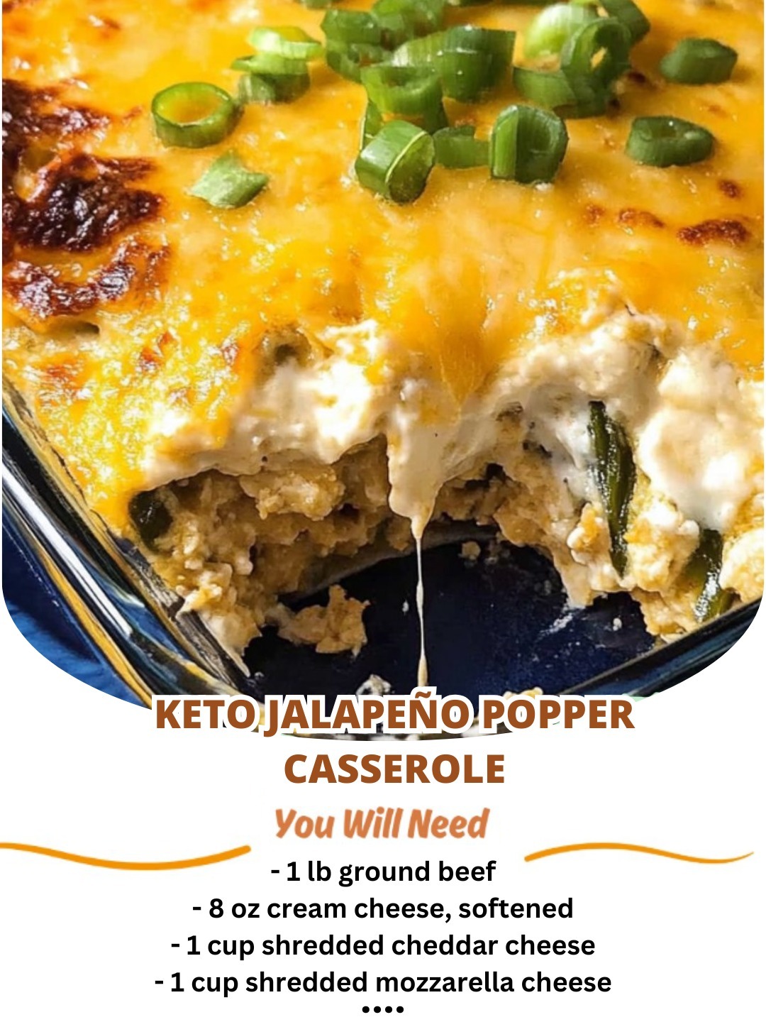 Keto Jalapeño Popper Casserole