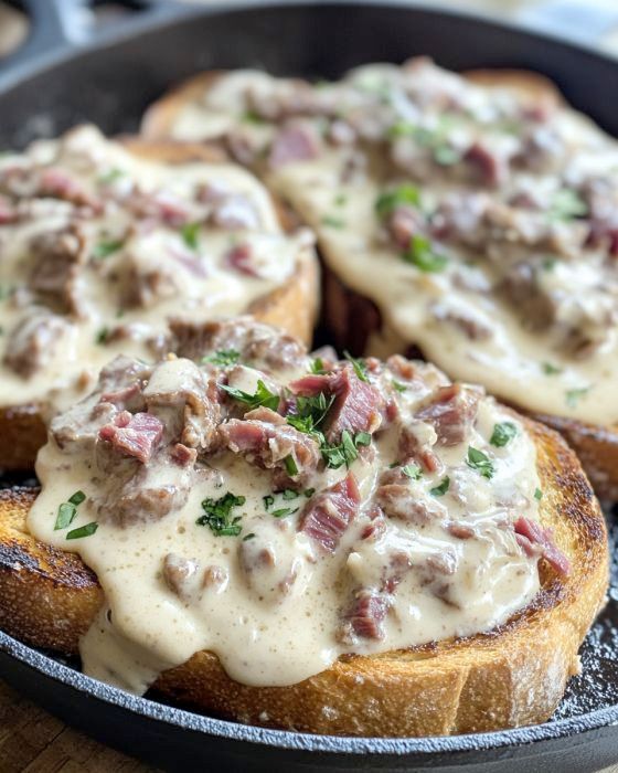 Creamed Chipped Beef on Toast