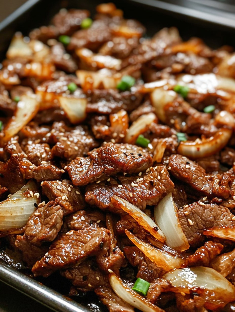 Easy Sheet Pan Beef Bulgogi