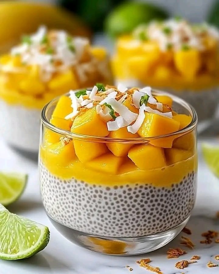 Coconut Mango Chia Pudding