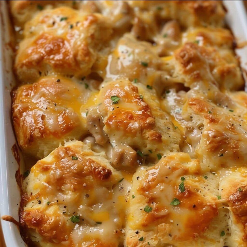 How to make Hearty Chicken and Biscuits Casserole Recipe