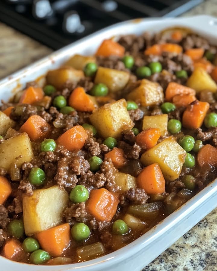 Hearty Amish Beef and Veggie Casserole Recipe