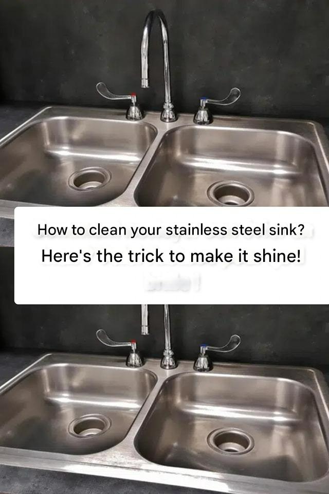 How to clean your stainless steel sink? Here’s the tip to make it shine!