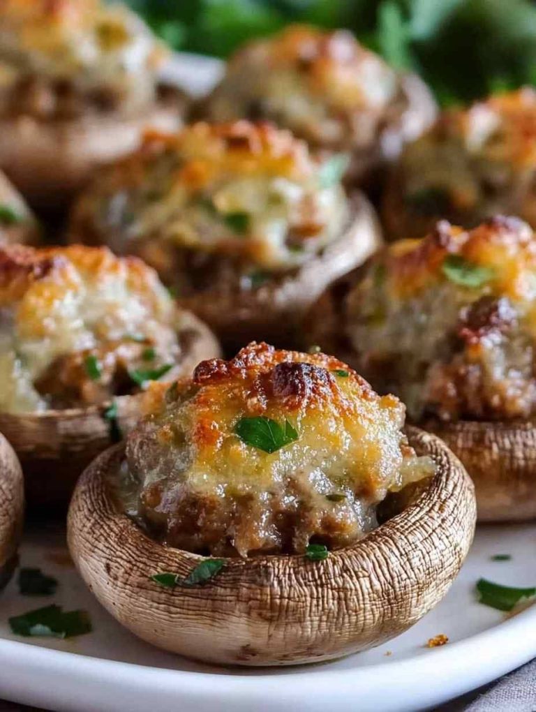 Sausage Stuffed Mushrooms