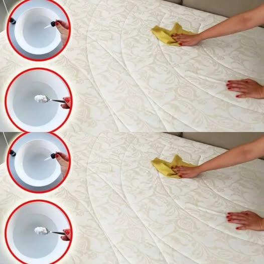 Goodbye to stains on your mattress: with this method it will be white again