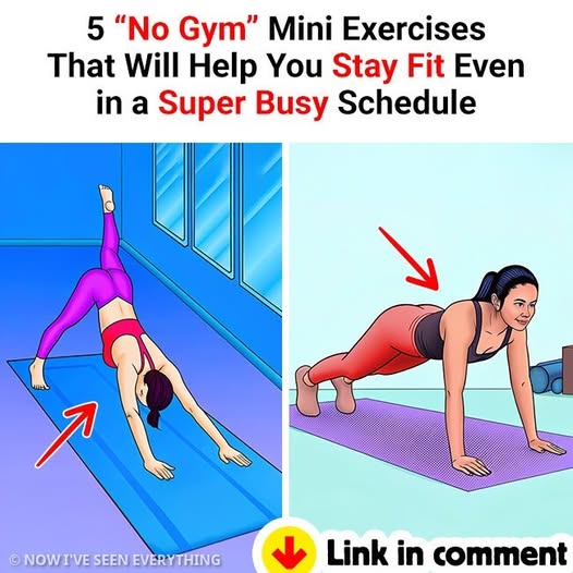 5 “No Gym” Mini Exercises That Will Help You Stay Fit Even in a Super Busy Schedule