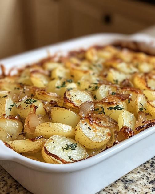 French Onion Potato Bake