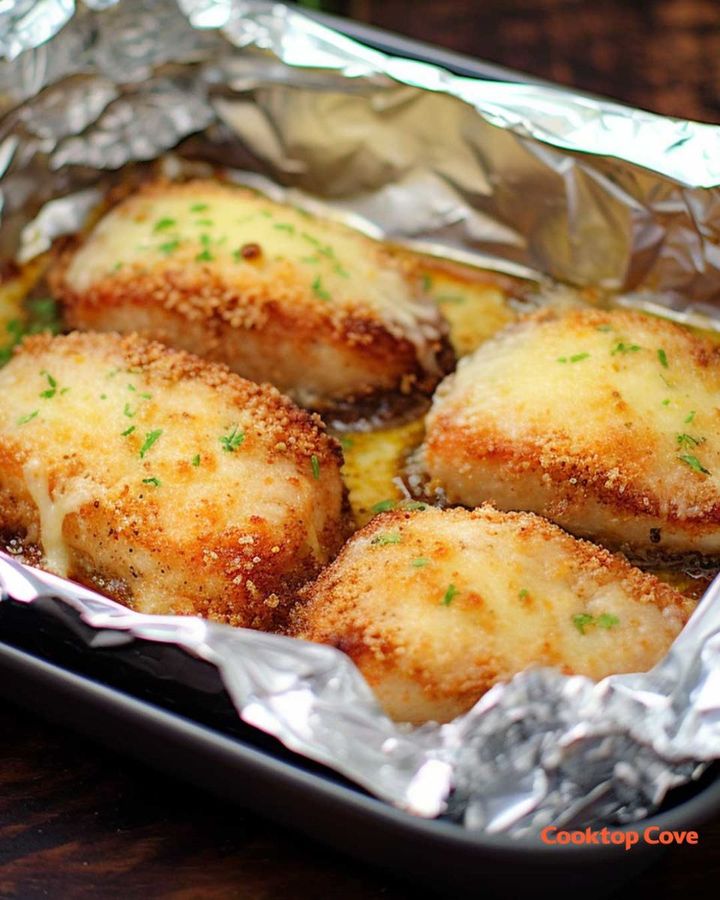 Parmesan Baked Pork Chops: