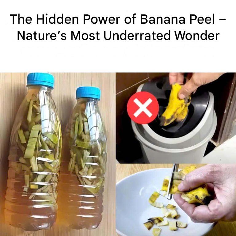 If you use them like this, you will never throw away banana peels again.