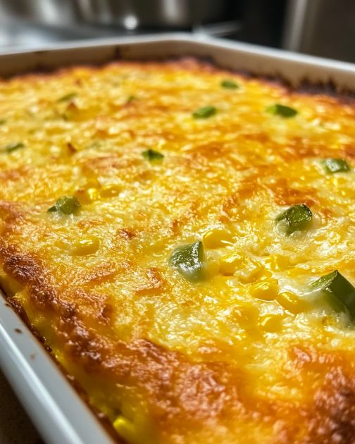 Cheesy Mexican Cornbread Casserole