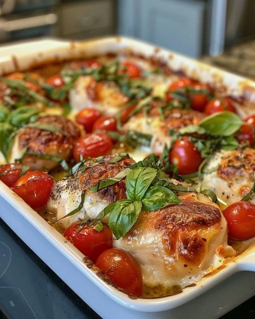 Caprese Chicken Casserole