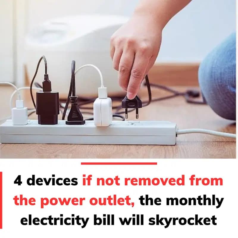 4 devices if not removed from the power outlet