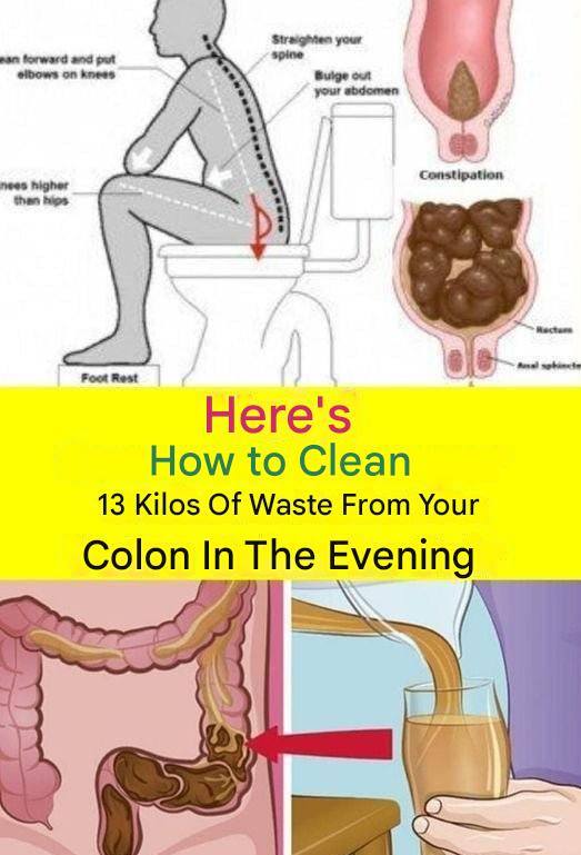 Learn How to Clean 15 Kilograms of Waste from Your Colon in One Night