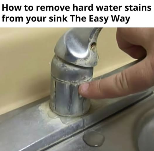 How to Easily Remove Hard Water Stains from a Sink or Faucet