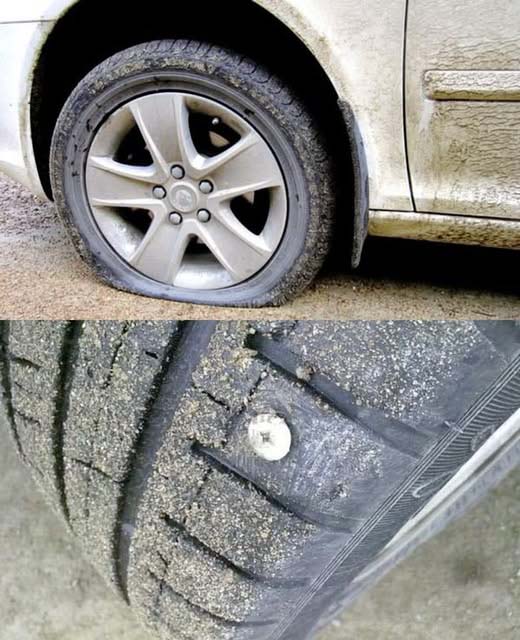 How to react in the event of a puncture on the highway?