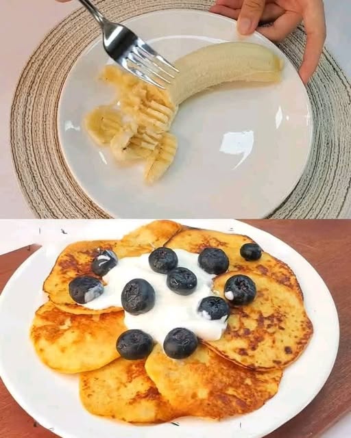 Easy Banana Oatmeal Pancakes