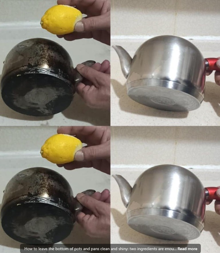 How to Leave the Bottom of Pots and Pans Clean and Shiny with Just Two Ingredients!