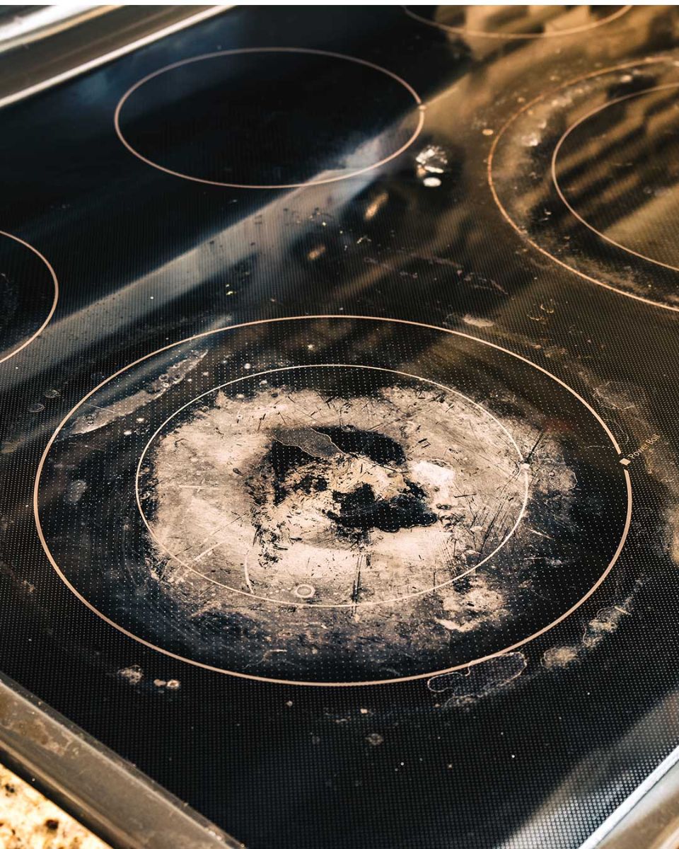 My glass cooktop is dirty and may even be damaged. What should I do?