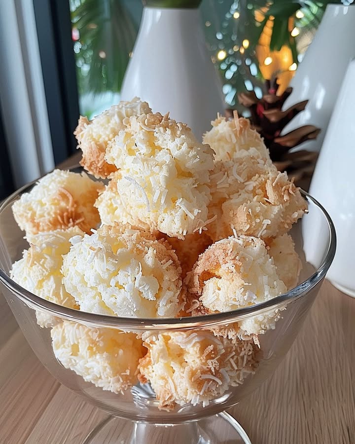 Juicy coconut macaroons