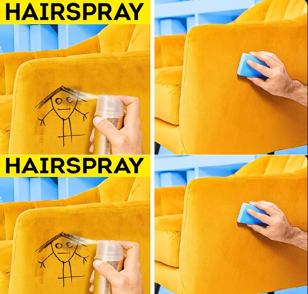 How to Remove Marker Stains from Fabric with Hairspray