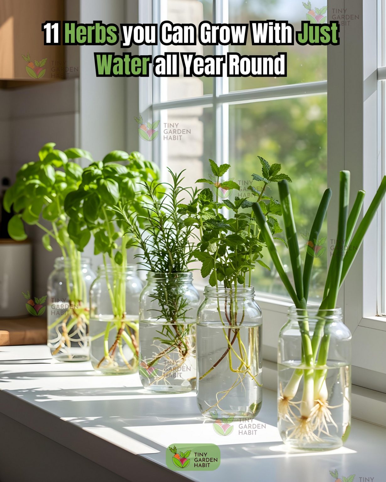 11 Herbs You Can Grow With Just Water All Year Round