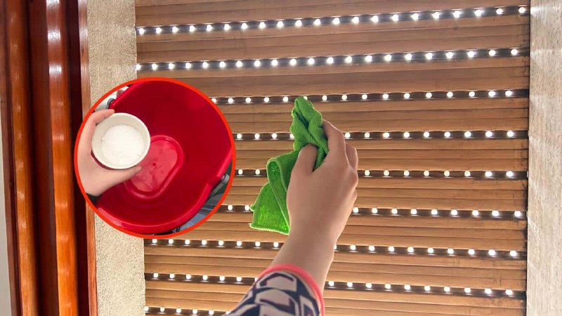 Clean blinds and shutters with this method to easily remove dust.