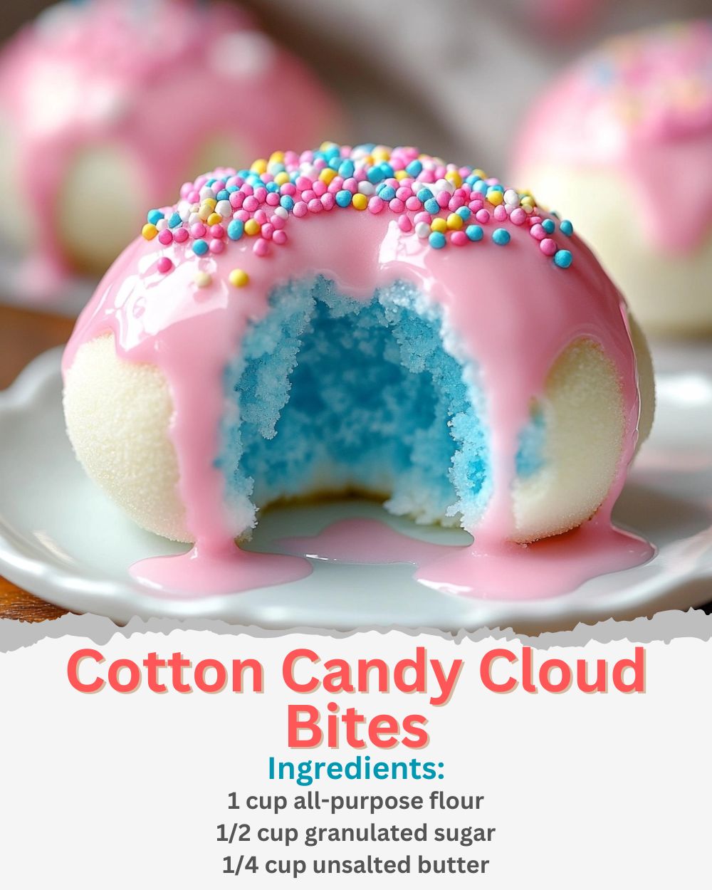 Cotton Candy Cloud Bites