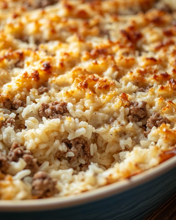 Rice and Hamburger Casserole