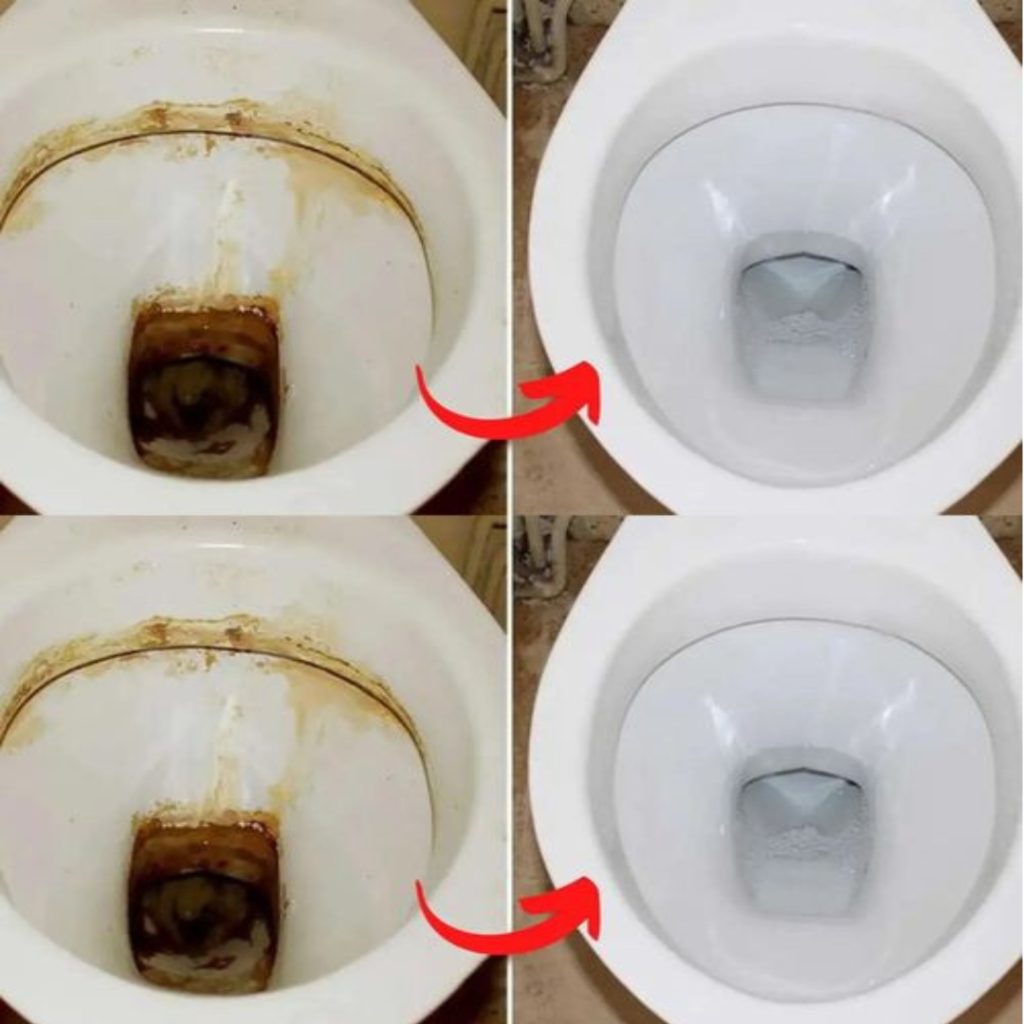 With this substance, stubborn limescale from toilets is removed.