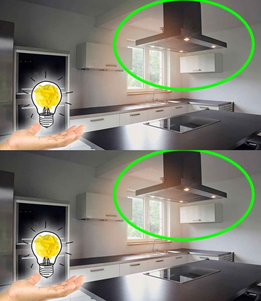 Did you know that you can also clean the extractor hood this way? You don’t need to disassemble it, a very simple trick