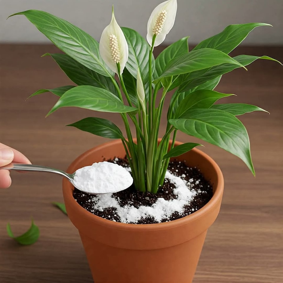 Peace lily, forget water: water it with it and it will serve you forever.