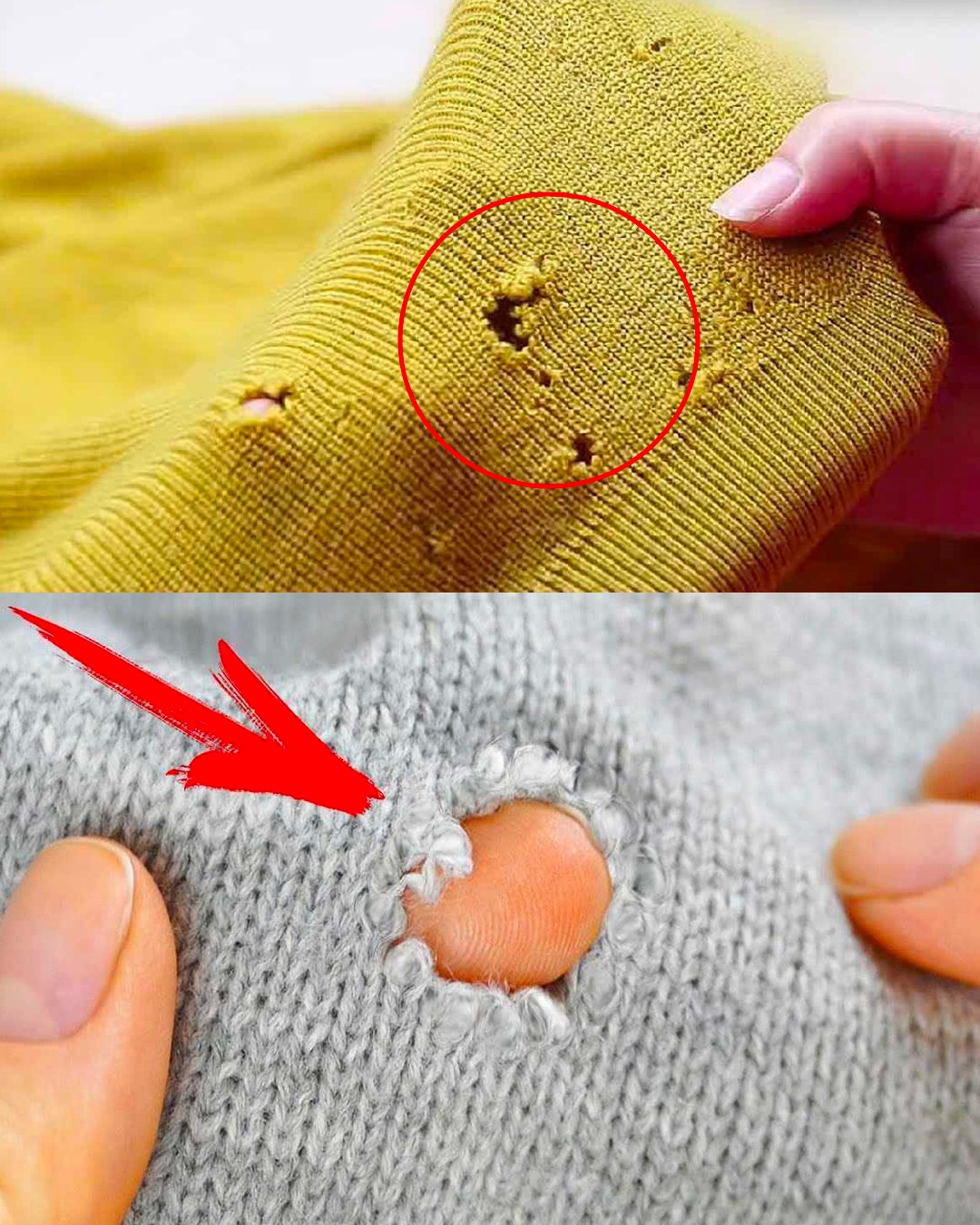 Hole in the sweater, how to repair it without crochet: the ancient method of grandmothers