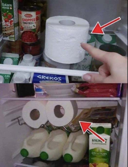 If You Put Toilet Paper In Your Fridge, Here’s What Might Happen